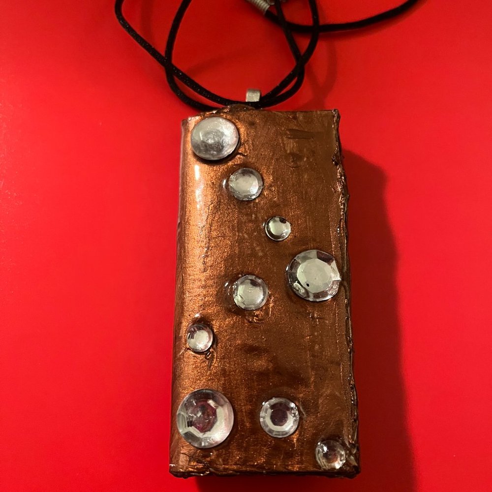 One of a Kind Seashell Boho Rare Unique Vintage Reversible Handmade Necklace - Picture 6 of 16
